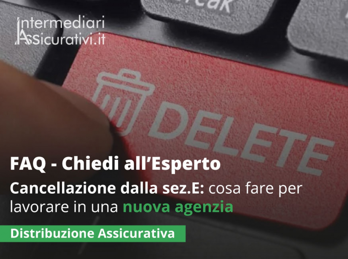 Iscritto in sezione E e cancellato: come lavorare per un'altra agenzia?